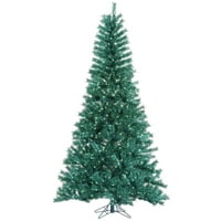 Vickerman umjetno božićno stablo 7,5 '48 Aqua Tinsel Teal LED svjetla