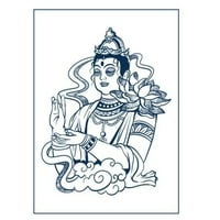 Listovi privremene naljepnice za tetovaže sa Herbal Juice vodootpornim i dugotrajnim dizajnom budizma