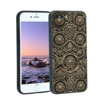 Kompatibilan sa iPhone Plus telefonom, prilično cvjetno-ljubičasto-futrola silikonska zaštitna zaštita