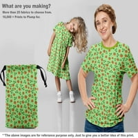 Onuone pamučne fle kruške zelene tkanine plodovi DIY odjeća prekrivajući tkaninu tisak tkanina sa širokim