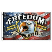 Ako volite svoju slobodu, hvala veterinarsku zastavu na otvorenom