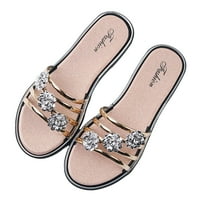 Lydiaunistar ženske papuče Clearance, ženska vanjska odjeća ljetne okrugle papuče modne cvjetne cipele