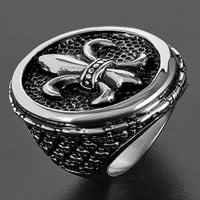 Prsten od livenog Fleur de Lis od nerđajućeg čelika