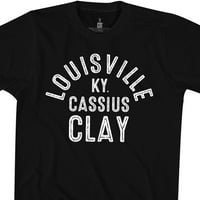 Američka Klasika Cassius Clay Louisville T-Shirt-Mala-Crna