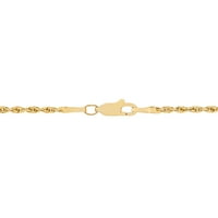Brilliance Fine Jewelry 10k lanac sa šupljim užetom od žutog zlata, 18