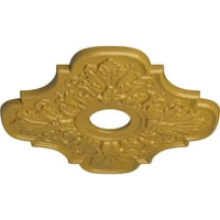 Ekena Millwork 3 4 od 1 8 ID 1 P Peralta stropni medaljon, ručno oslikano iridescentno zlato