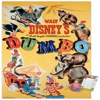 Disney Dumbo - klasični zidni poster od jednog lima, 22.375 34