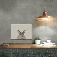 Bunny Iznenađenje Florater Framed Paint Print na platnu