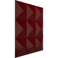 Ekena Millwork 5 8 W 5 8 H Benson EnduraWall dekorativna 3d zidna ploča, Gloss Merlot