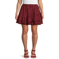 Pariška ženska mini suknja u više nivoa sa uglađenim strukom, veličine XS-XXL