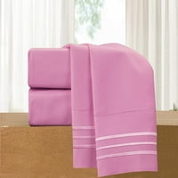 Elegantna udobnost SILKY-meka serija - 2-komadni jastučnici bez bora, standardne veličine, svijetlo ružičasta