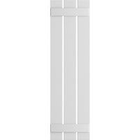 Ekena Millwork 1 8 W 48 H True Fit PVC tri ploče na rasporećim tablice-n-batten kapci, bijeli