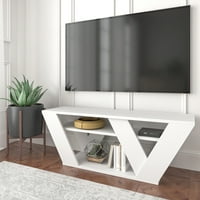 ADA Namještaj za uređenje doma za televizore do 48 Tier otvorena polica bijela modernog TV stanja