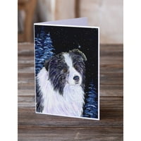 CAROLINE'S Starry Night Collie čestitke sa kovertama, 5 7