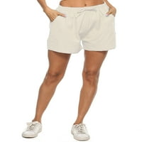Kratke hlače za žene Ležerne prilike sa visokim strukom sa džepovima Čvrsta boja za pričvršćivanje struka