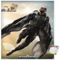 Marvel-Kapetan Amerika - Zidni Poster Zimskog Vojnika-Sokola, 14.725 22.375