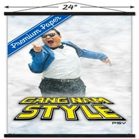 Zidni Poster sa Psy tačkom sa drvenim magnetnim okvirom, 22.375 34