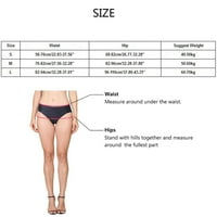 IOPQO donje rublje za žene ženske bitnosti Stretch bikini panty čipke obrezine boje udobne donje rublje