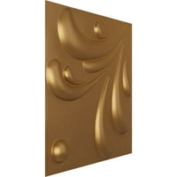 Ekena Millwork 5 8 W 5 8 H Bagrem EnduraWall dekorativna 3d zidna ploča, svijetlo premazano zlato