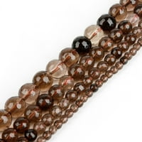 Toyella vruća nova Arriva prirodna s moky Q Uartz fasetirane okrugle kuglične perle za Dy ogrlicu nakit Izrada veličine Pick