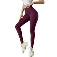 Naughtyhood Ashion dame čiste boje Hip Lifting elastični fitnes trčanje pantalone za jogu tajice za žene