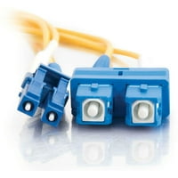 C2G LC-SC OS Duple Jednostavni PVC optički kabl - žuti - kabel za patch - 16. FT - Žuta