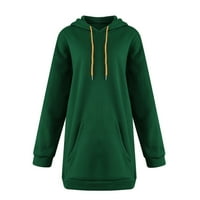 Ženske Hoodies Hoodies za žene žene Casual Patchwork Hoodie jednobojna labava dukserica s dugim rukavima