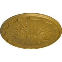 Ekena Millwork 1 8 od 5 8 P Artis plafon medaljon, Ručno obojene faraona zlato