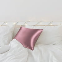 Jedinstvena ponuda mama svilena jastučnica sa patentnim zatvaračem Mauve Pink 16 16