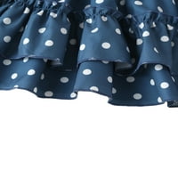 Lisenrain Toddler Djevojka ruffle suknja gornji gornji struk suknje set polka tački odjeća