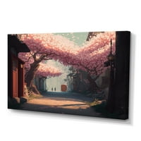 Designart Cherry Blossums Forest II Canvas Wall Art