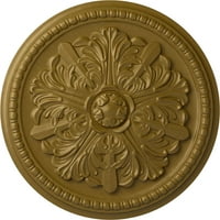 Ekena Millwork 7 8 od 1 2 P Swindon stropni medaljon, ručno oslikano zlato