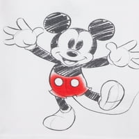 Mickey Mouse Set pamučnih pidžama za dječake i dječake, 4-dijelni