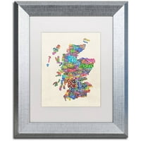 Zaštitni znak Likovna umjetnost Škotska tipografija tekstualna karta Umjetnost platna Michaela Tompsetta,