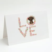 Čokoladni labrador retriver ljubav čestitke i koverte