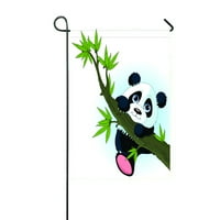 Vrlo slatka divovska panda penjačka stabla na otvorenom Garden Zastava kuće Baner veličine