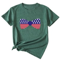 Dizajn ličnosti Dan nezavisnosti štampana majica ženski ljetni kratki rukav Top