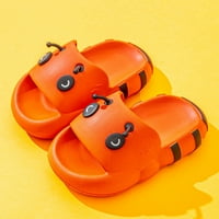 Modni debeli donji Meki slatki crtani Casual neklizajuće papuče djevojčice cipele narandžaste