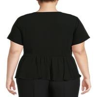 Srce N ' Crush ženski Plus Size Fau Wrap Top