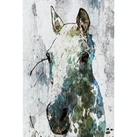Marmont Hill svijetlosivi konj Irene Orlov slika Print na omotanom platnu