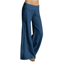 Ozmmyan ženske sportske dukseve Žene modne ležerne hlače u punoj dužini sasvim visoke pantalone za struku