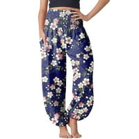 Yoga hlače gamaše za žene udobne boho hlače labave joge hlače hipi pidžama lounge boho pidžama hlače