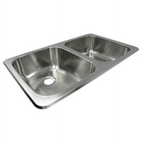 LaSalle Bristol 13TLSB - utopija nehrđajućeg čelika kap-u pravokutna dvostruka posuda kuhinjskog sudopera