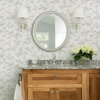 Chesapeake Nightingale Taupe Floral Trail Pozadina